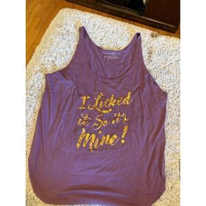 Magic Mike Live Tank Top Womens 2XL Purple Excellent Gold Foil Graphic Las Vegas